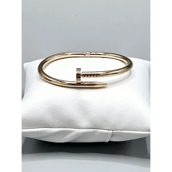 Náramek Ocelový náramek obruč hřebík v růžovém provedení