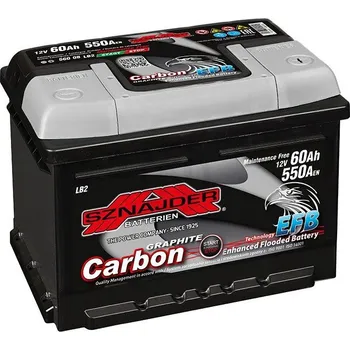 Autobaterie SZNAJDER baterie 12V 60Ah 550A CARBON EFB (START/STOP)