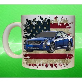 hrnek s Cadillac STS 75ml (hrneček s osobním autem )