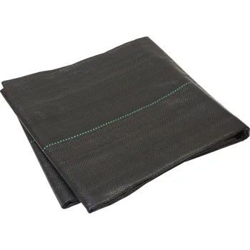 Toptrade Mulčovací tkaná fólie černá 70 g/m2, 1,5 x 1 m