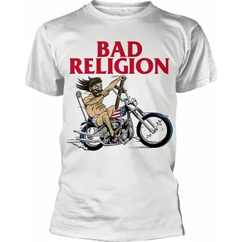 Pánská móda Bad Religion tričko, American Jesus White, pánské S