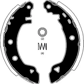 Brzdová čelist Sada brzdových čelistí RAICAM MA24920
