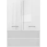 Skříňka nad pračku POLA MINI DK bílá/bílá lesk