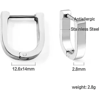 Náušnice Nerezové náušnice geometrických tvarů - 201s
