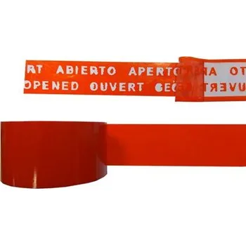 Lepicí páska Bezpečnostní pečetící lepící páska OPENED červená 50 mm x 50 m