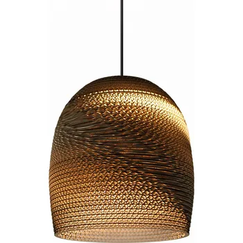 Graypants Svěšené kartonové svítidlo ve tvaru zvonu Bell Rozměr: ø 270 mm x 280 mm, Dekor: Přírodní GP-121