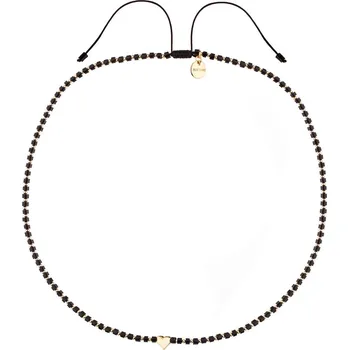 Náhrdelník Pozlacený náhrdelník z mosazi s acháty - srdce - AR537-5095