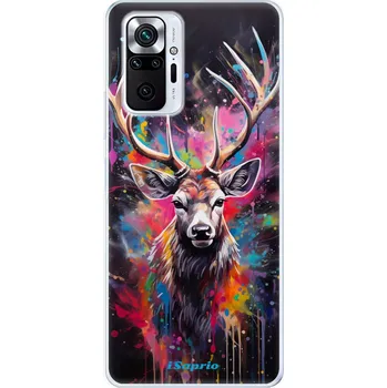 Pouzdro na mobilní telefon Odolné silikonové pouzdro iSaprio - Abstract Deer - Xiaomi Redmi Note 10 Pro