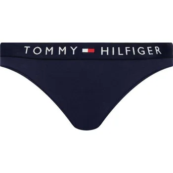 Tommy Hilfiger Kalhotky string Thong UW0UW00064 Tmavomodrá