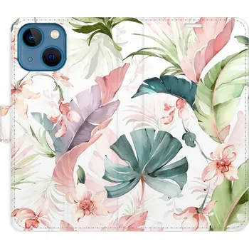 Pouzdro na mobilní telefon Flipové pouzdro iSaprio - Flower Pattern 07 - iPhone 13 mini