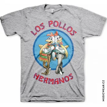 Pánské tričko Breaking Bad tričko, Los Pollos Hermanos Grey, pánské XXL