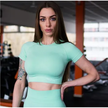 Dámske Dlouhé Fitness Legíny Green Muscle Aggressive M