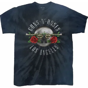 Pánská móda Guns N Roses tričko, Los Angeles Dip-Dye Black, pánské XXL