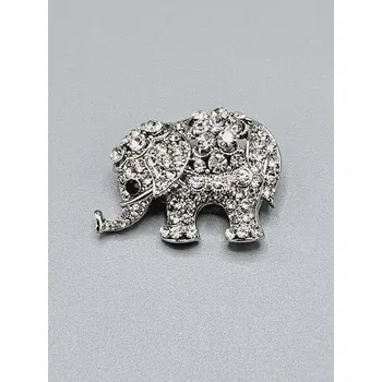 Brož Barevný sloník - brož celý čirý