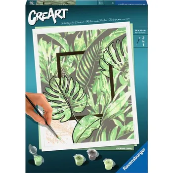 CreArt 202720 Buď šťastný: Zelené listy