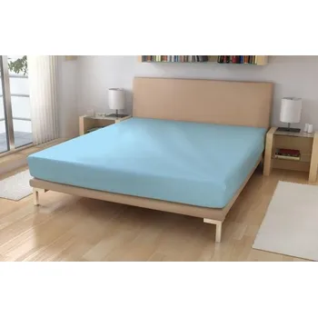 Prostěradlo jersey č.21 sv.modrá 90x200