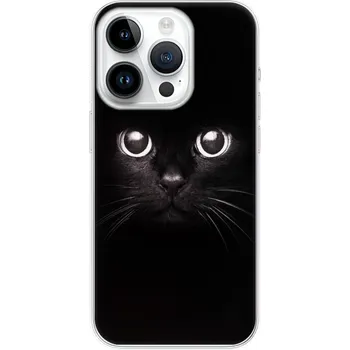 Telefonní příslušenství Odolné silikonové pouzdro iSaprio - Black Cat - iPhone 15 Pro