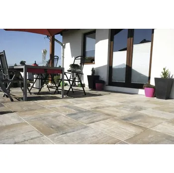 Venkovní dlažba Betonová dlažba Elegant 30 x 30 x 4 cm bílohnědočerná