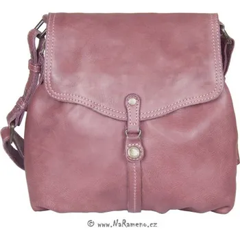 Malá volnočasová kabelka Aunts and Uncles z kůže Chocolate Chip vínová