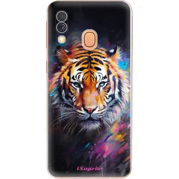 Odolné silikonové pouzdro iSaprio - Abstract Tiger - Samsung Galaxy A40