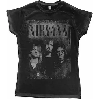 Dámské tričko Nirvana tričko, Faded Faces, dámské M