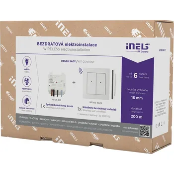 vypínač ELKO EP RFSET-SW-F1 Spínací aktor 6 funkcí, nástěnný 4 tlač. ovladač 4165