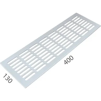 Větrací mřížka SRL - ALFA větrací mřížka šířka 130 x 400 mm 130 mm, 400 mm Bílá komaxit