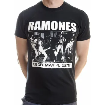 Pánská móda Ramones tričko, CBGBS 1978, pánské XXL
