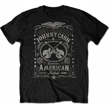 Pánská móda Johnny Cash tričko, American Rebel Distressed, pánské XXL