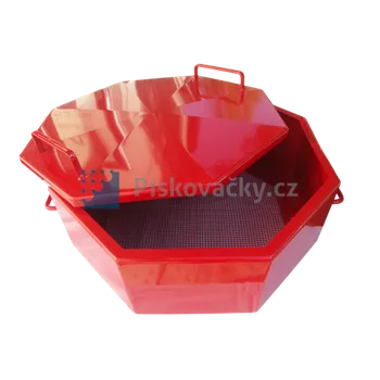 dílenský stroj Víko + kátrovací/rekuperační síto mobil. pískovaček 100 a 200l VS100 Víko + kátrovací/rekuperační síto mobil. pískovaček 100 a 200l