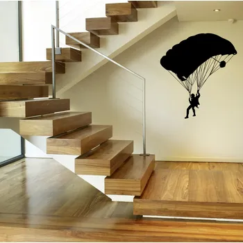 Samolepící dekorace Samolepka na zeď Parašutista (dekorace na zeď)