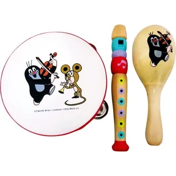 Hudební nástroj pro děti Hudba - Muzikální set, Krtek, 3 nástroje (Bino) - Akce