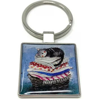Přívěšek na klíče " Kotě v koši"