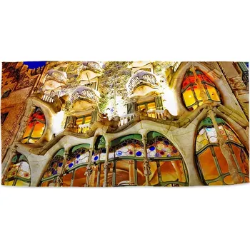 Ručník Ručník s potiskem Barcelona Gaudi Casa Batllo 1 - Sablio - 30x50 cm