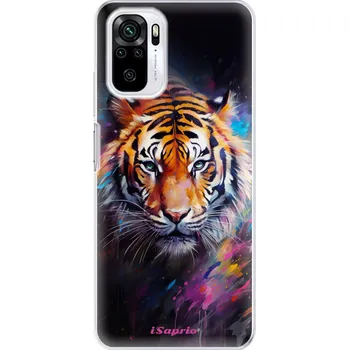 Pouzdro na mobilní telefon Odolné silikonové pouzdro iSaprio - Abstract Tiger - Xiaomi Redmi Note 10 / Note 10S