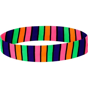Neonová čelenka pruhovaná