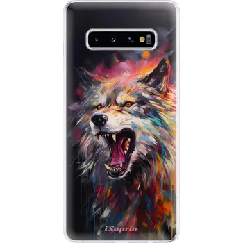 Pouzdro na mobilní telefon Odolné silikonové pouzdro iSaprio - Abstract Wolf - Samsung Galaxy S10+