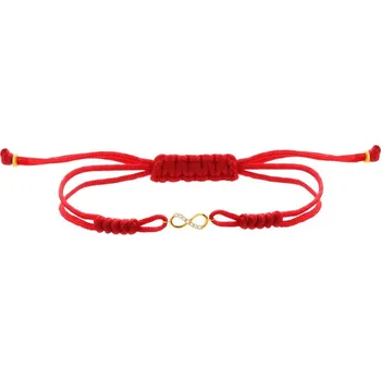 Náramek Náramek s prvky ze žlutého zlata a zirkony - nekonečno - AP124-0443