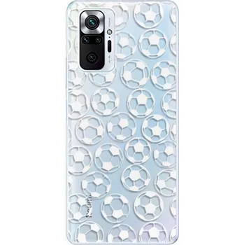 Pouzdro na mobilní telefon Odolné silikonové pouzdro iSaprio - Football pattern - white - Xiaomi Redmi Note 10 Pro