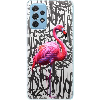 Pouzdro na mobilní telefon Odolné silikonové pouzdro iSaprio - Flamingo Graffiti - Samsung Galaxy A72
