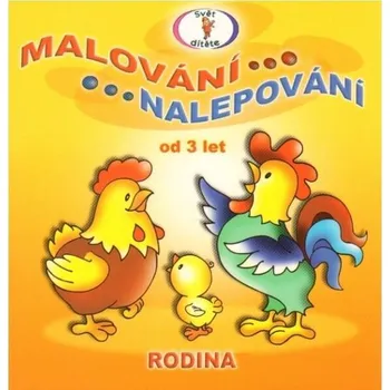 omalovánky Malování a nalepování - Rodina