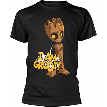 Pánská móda Strážci Galaxie tričko, Groot Pop Black, pánské M