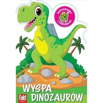První čtění Wyspa dinozaurów. Kolorowanka z naklejkami - praca zbiorowa