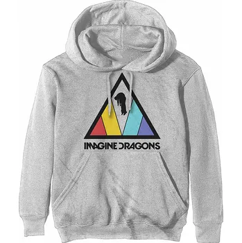 Pánská mikina Imagine Dragons mikina, Triangle Logo Grey, pánská L