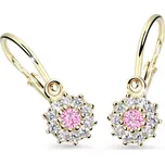 Cutie Jewellery Zlaté dětské náušnice C2749-Růžová