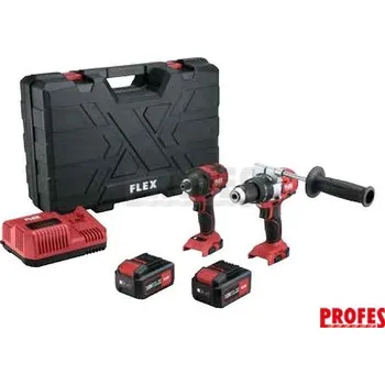 FLEX PD 2G 18.0-EC FS55 + ID 1/4'' 18.0-EC - 2-rychl.18.0 V aku vrtačka s příklepem a aku-rázový utahovák 18.0 V ''AKČNÍ SET 2022'' 516236
