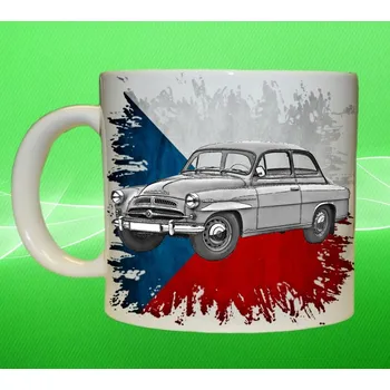 hrnek s autem České auta 43 150ml (hrneček s osobním autem České výroby)