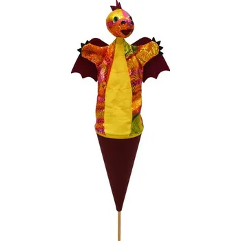 Dětské zboží Drak duhový 3v1, vínový