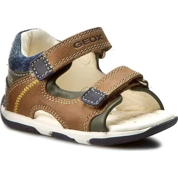 Chlapecké sandály Dětské letní sandály GEOX - B San.Tapuz B. A Caramel/Navy - 25