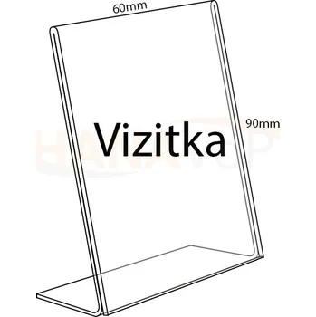 Stojánek na vizitky Vizitka - 90 x 60 mm - 1 ks